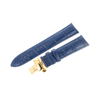 blue leather croco strap #786